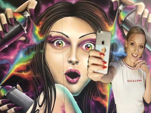 A street art scene at Trick Pic in Surfers Paradise.