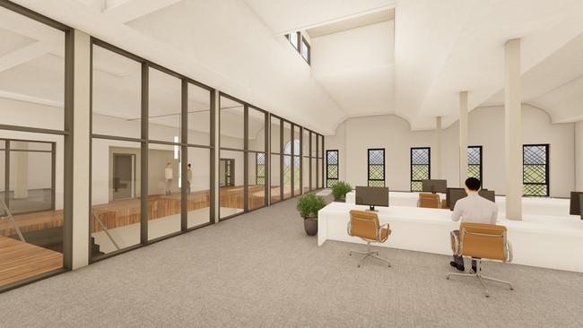 Concept art by Aspect Architects of what the top floor of the heritage-listed Pigott's building on Ruthven Street in Toowoomba City will look like, once it undergoes a multi-million dollar renovation by new owner the Rowe Group.