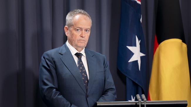 ‘We’ve called for a humanitarian pause, but we completely recognise that Israel’s dealing with Hamas who don’t want to negotiate,’ Bill Shorten said at Parliament House on Tuesday. Picture: NCA NewsWire / David Beach