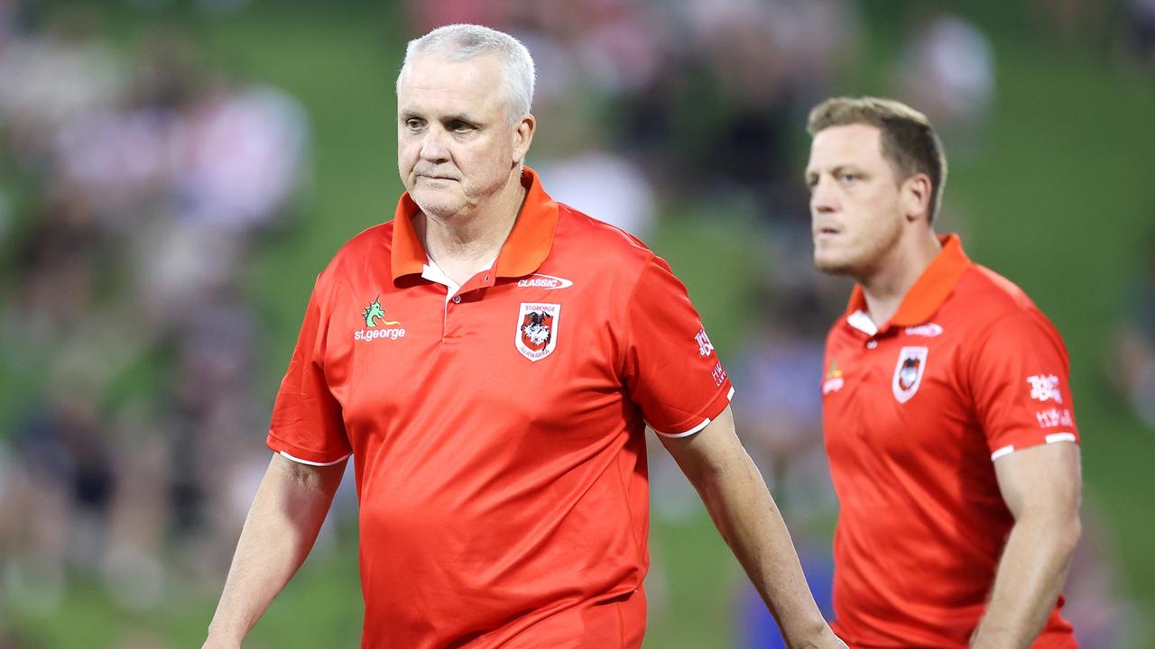 Anthony Griffin’s Dragons career will be under the microscope. Picture: Mark Kolbe/Getty