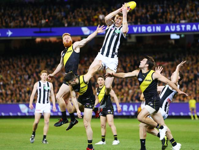 Mason Cox was unstoppable in the preliminary final.