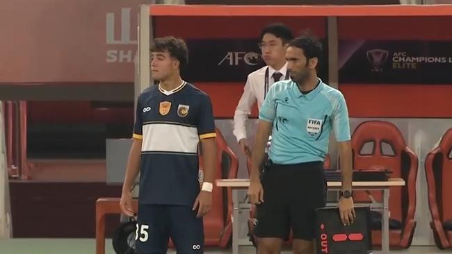 Arthur De Lima made his Central Coast Mariners debut in the AFC Champions League Elite match against Shandong. Picture: Central Coast Mariners FC