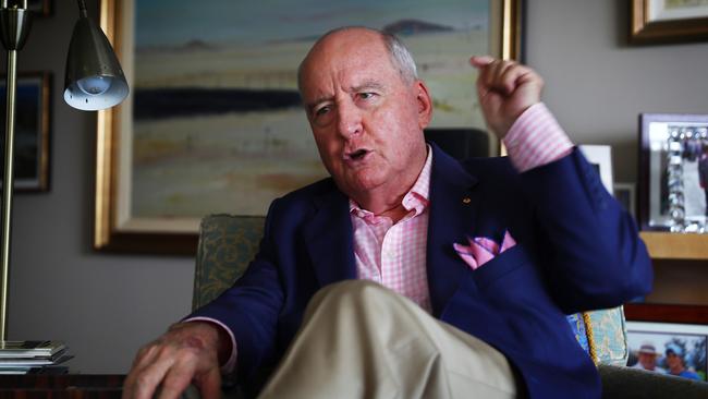 Veteran radio announcer Alan Jones. Picture: John Feder