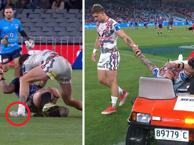 ‘He’s in agony’: Horrific scene rocks NRL