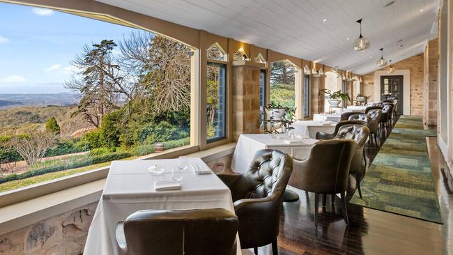 Hardy’s Verandah Restaurant at Mt Lofty House in the Adelaide Hills, SA.