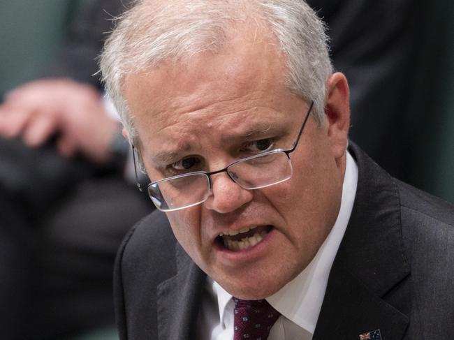 CANBERRA, AUSTRALIA - NewsWire Photos JUNE 2, 2021: Prime Minister of Australia, Scott Morrison during Question Time at Parliament House in Canberra. Picture: NCA NewsWire / Martin Ollman