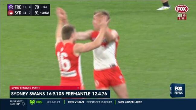 Slick Sydney Swans stay in finals race by extending Freo’s misery