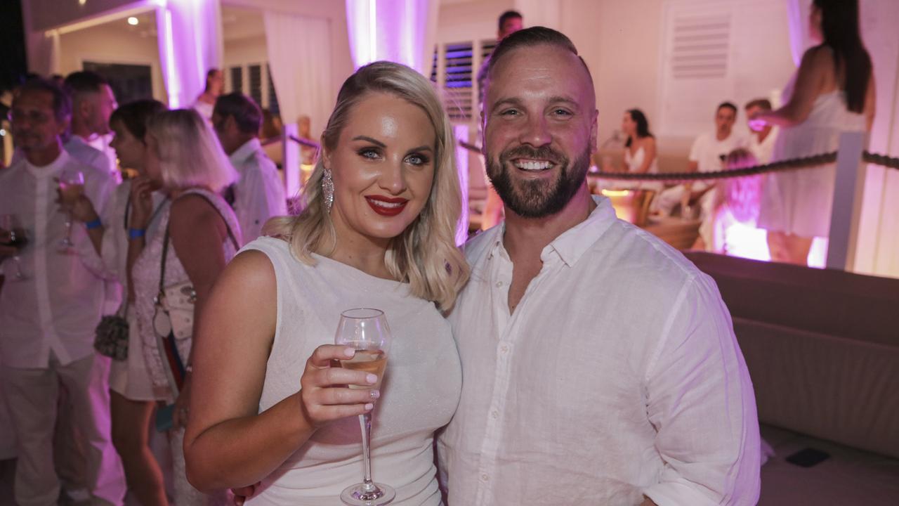 Ashlee Middleton, Daniel Brims at La Luna Beach Club on New Year's Eve, (for the Pulse). Picture: Marcelo Lang RYAN KEEN