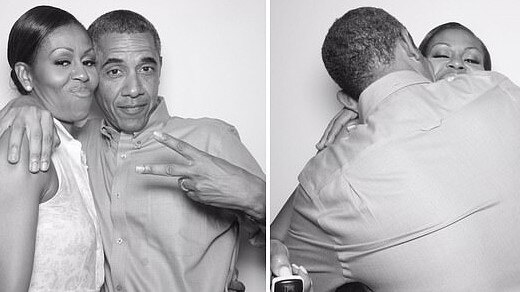 Barack Obama shared this image of him and wife Michelle to celebrate her birthday.