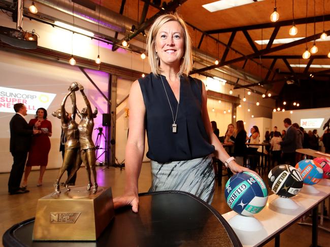 Netball Australia chief executive Marne Fechner at the season launch. Picture: David Geraghty 