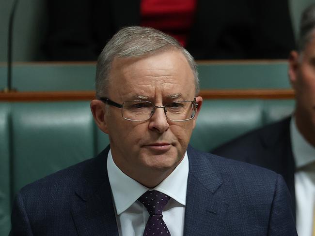 CANBERRA, AUSTRALIA NewsWire Photos - MAY 13, 2021: Labor Leader Anthony Albanese gave his Budget reply speech in the House of Representatives in Parliament House in Canberra.Picture: NCA NewsWire / Gary Ramage