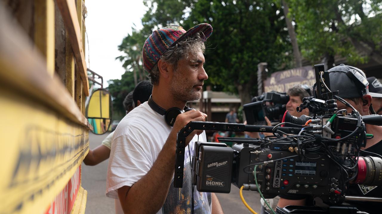 Taika Waititi on the Hawaiian set of Next Goal Wins. Picture: 2023 Searchlight Pictures All Rights Reserved.