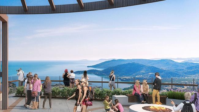 The view from the top of the Whitsunday Skyway proposed development.