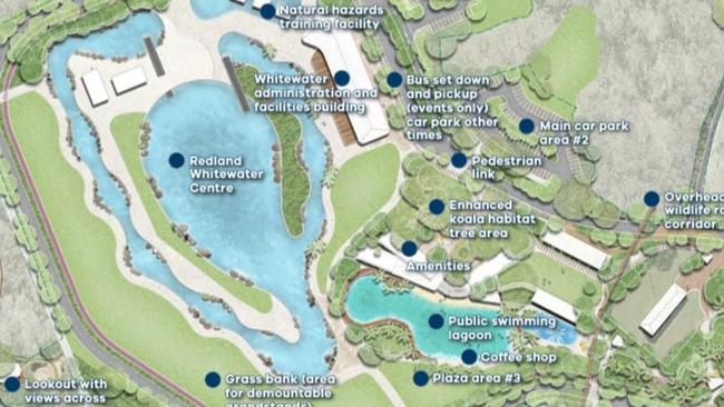 A Redland City Council map of the planned Birkdale site.