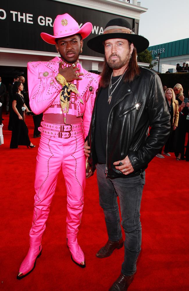 Lil Nas X and Old Town Road collaborator, Billy Ray Cyrus. Picture: Getty Images