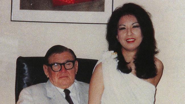 WA mining magnate Lang Hancock with wife Rose Porteous. Picture: Rose Porteous Cookbook