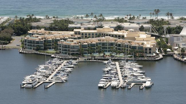 Palazzo Versace, Main Beach looking from the Pivotal Point building in Southport. Pic Michael/Ross