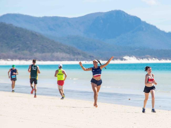 The Great Whitehaven beach run is a more unique experience along our coastline given it sticks to the white sandy beaches of the beautiful white haven region.  Picture: Mel Smith