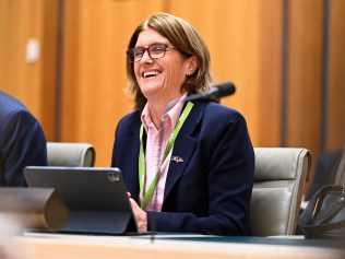 CANBERRA, AUSTRALIA, NewsWire Photos. OCTOBER 26, 2023: Governor of the Reserve Bank of Australia Michele Bullock appears before Senate estimates at Parliament House in Canberra. Picture: NCA NewsWire / Martin Ollman