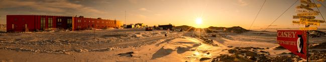 Panoramic view of Casey research station Picture: Gordon Tait/Australian Antarctic Division