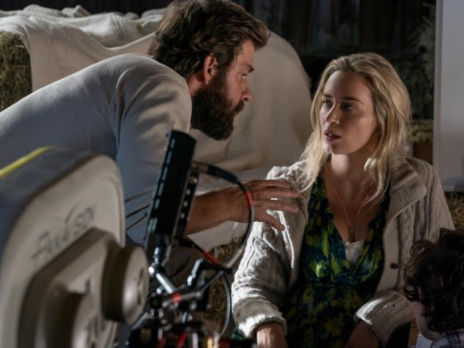 Krasinski said directing Blunt on the set of <i>A Quiet Place</i> made him realise “why she is as good as she is”. Picture: Paramount Pictures