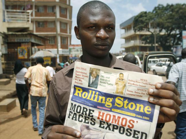 After decades of campaigning, Uganda brought in the death penalty for gay people in 2023. (Uganda Rolling Stone is not related to the US version.) Picture: AFP PHOTO / MARC HOFER