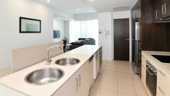 A two-bedroom unit at Element on Coolum Beach. Picture: Patrick Woods.