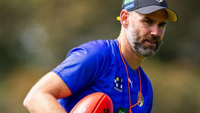 Former Tigers skipper and now assistant coach Chris Newman. Picture: Richmond Media/RichmondFC.com.au