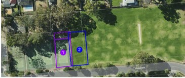 One of the proposed locations for a wheel park at Newland Park would see a remove a tennis court removed. Picture: Burnside Council