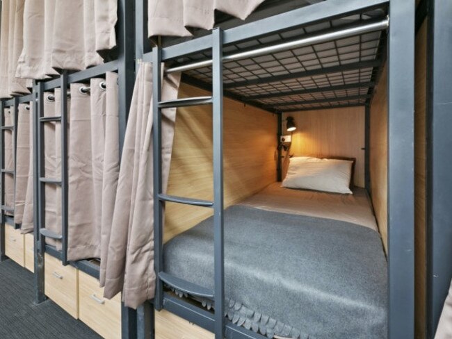 A pod in this Gold Coast hostel is listed for $350 per week.