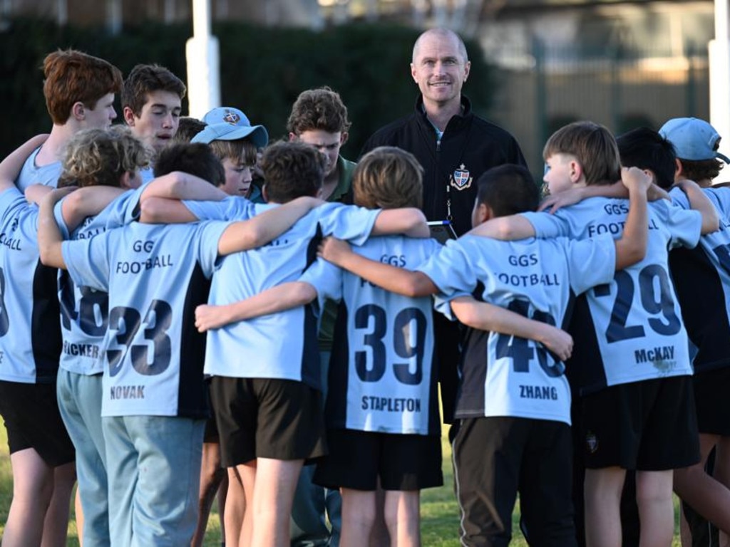 Troy Selwood mentored sports scholars at Geelong Grammar. Picture: Geelong Grammar