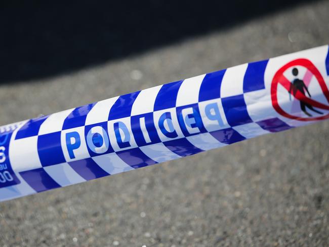 SYDNEY, AUSTRALIA - Newswire Photos - MAY 23 2023: A  general stock view of Police tape on a crime scene in Sydney.  Picture : NCA Newswire / Gaye Gerard