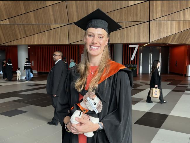 Breanna Beltrame graduates from the Australian Catholic University with a Bachelor of Nursing. Picture: Brittany Busch