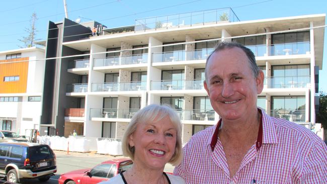 Gail Campbell and Peter McIlwain will manage the new Sebel Brisbane Margate Beach Hotel at Margate. Photo: Erin Smith