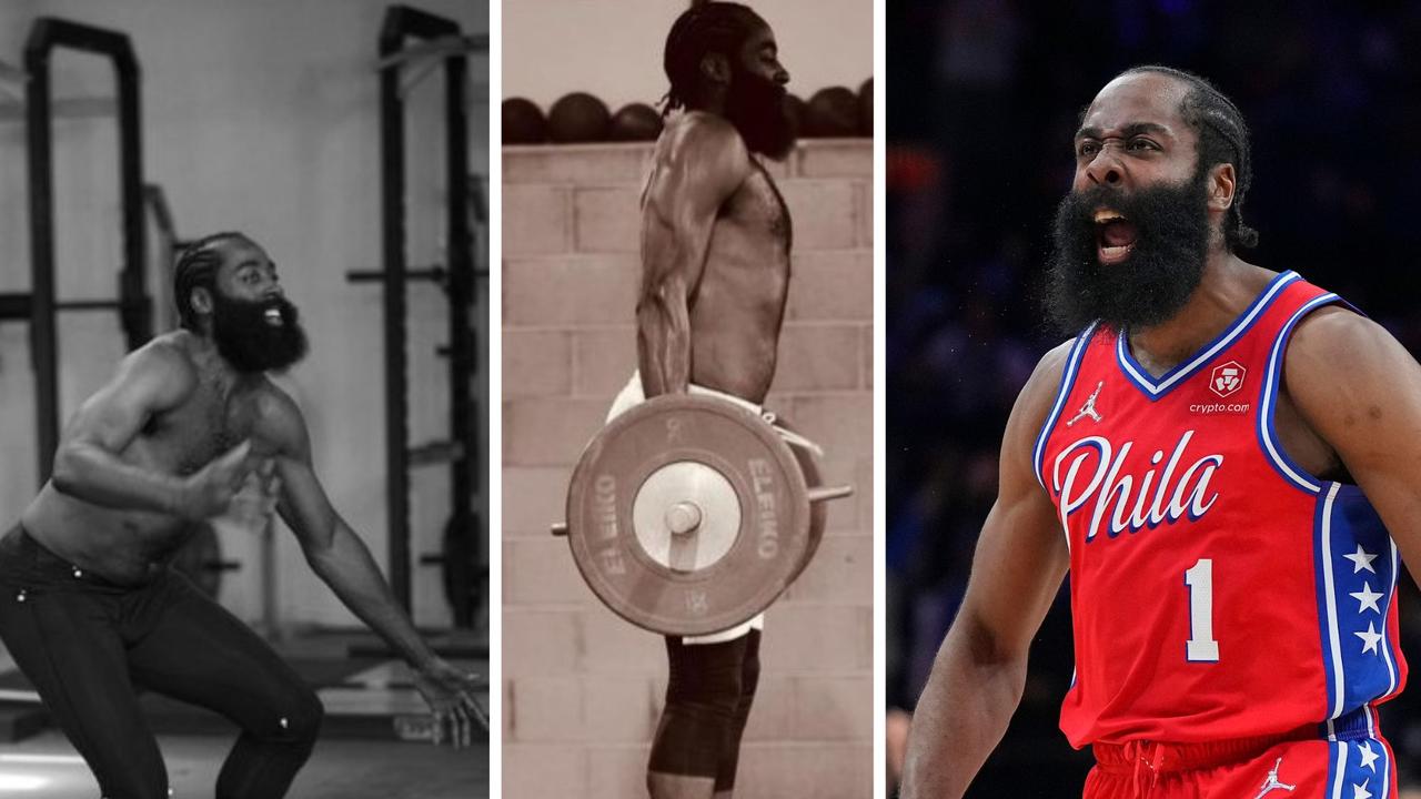 James Harden is as fit as he's ever been. Photo: Instagram and Getty Images