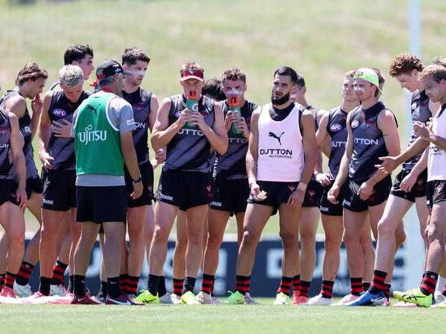 MELBOURNE, DECEMBER 5, 2024: Essendon pre-season training at The Hangar. Picture: Mark Stewart