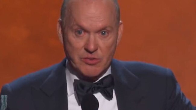 The actor gave an emotional address to the SAG Awards crowd.