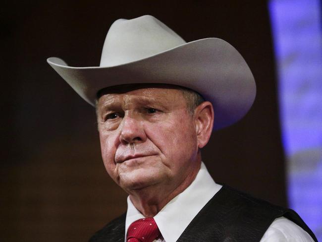 Former Alabama chief justice Roy Moore is heading into a senate election next week under a cloud of sexual misconduct allegations. Picture: AP Photo/Brynn Anderson