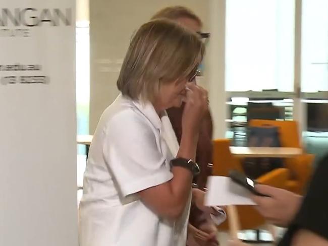 In the end the Allan said “I’m done” and left the press conference. Picture: 7News