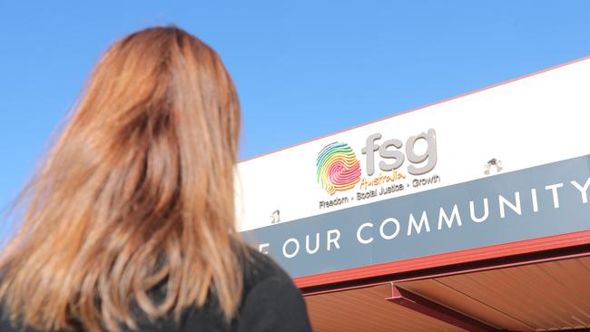 FSG have been sending staff emails asking them to go to the main office to find out if they are still employed. Photo of a worker at the Southport office. Photo by Richard Gosling