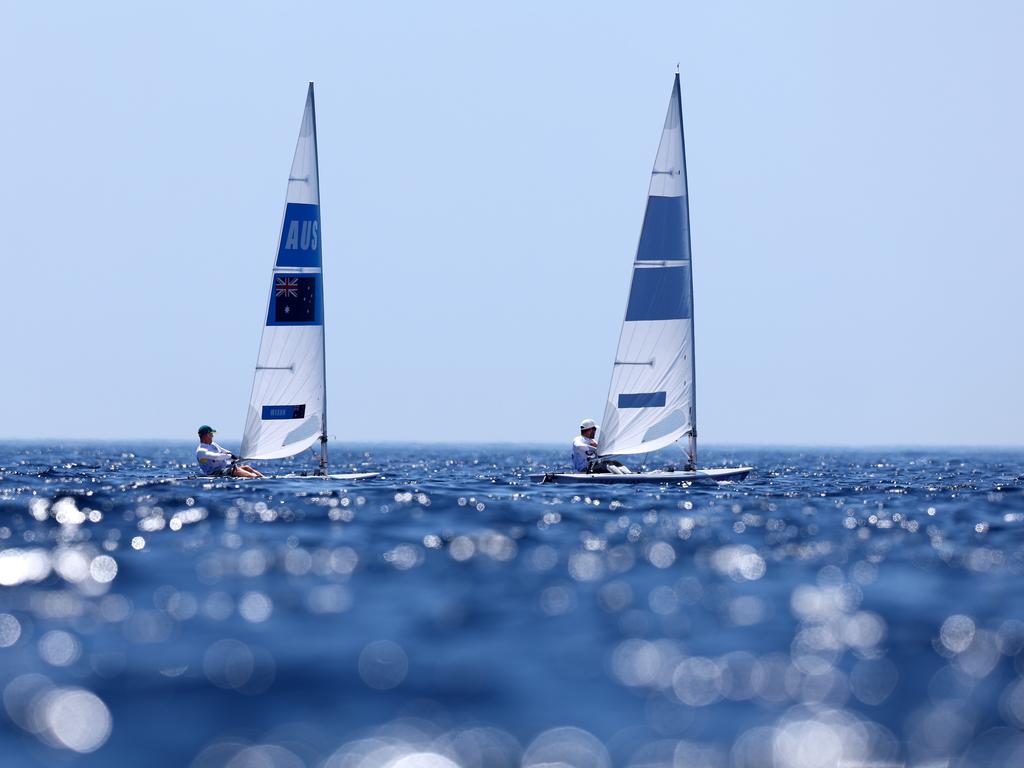 Matt Wearn training from the Marseille Marina. Picture: Phil Walter/Getty Images.