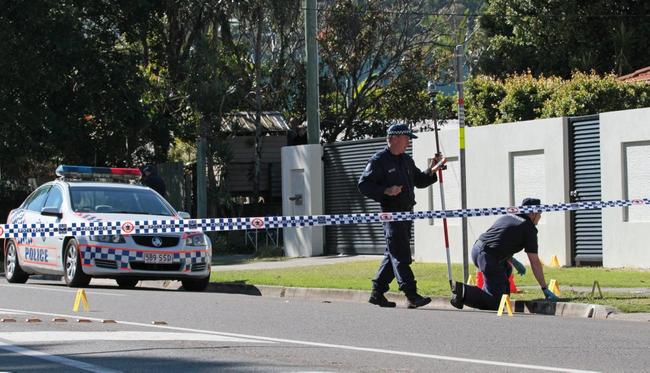 Police investigate the Coolum shooting death of Anthony William Young in 2013. Picture: Darryn Smith