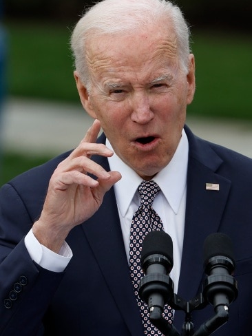 US President Joe Biden has classified Russian leader Vladimir Putin a "war criminal". Picture: Getty Images