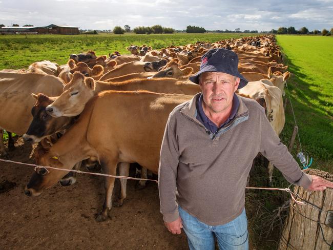 Lockington farmer Max Hann says farmers with larger debts are struggling to get by. Picture: Mark Stewart