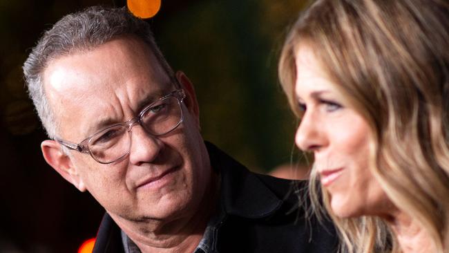 Tom Hanks and Rita Wilson’s recovery could be a turning point in the public perception of the coronavirus Picture: AFP