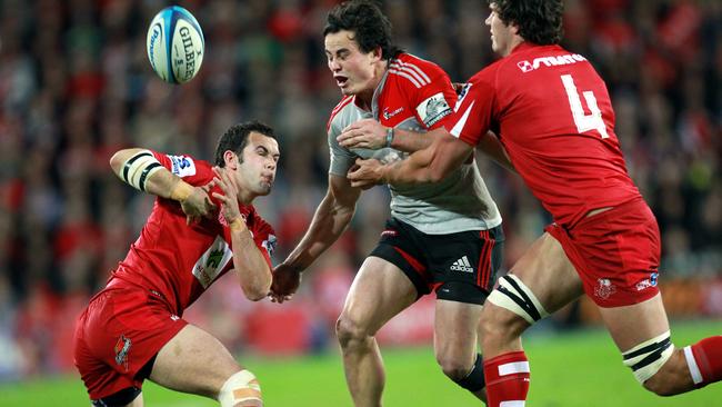 Zac Guilford in action during his Crusaders days. He will be one of the Waratahs’ X-factor players in 2016.