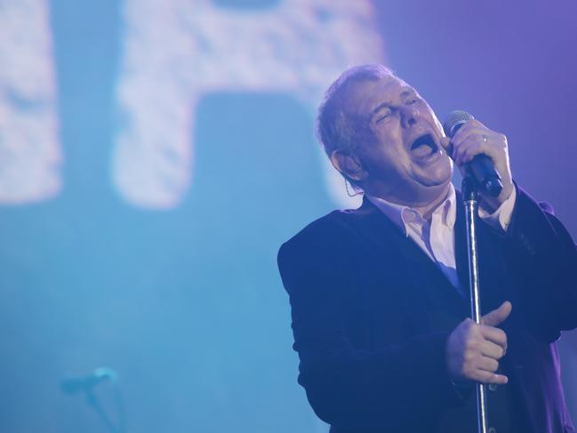 SYDNEY, AUSTRALIA - FEBRUARY 16: John Farnham performs during Fire Fight Australia at ANZ Stadium on February 16, 2020 in Sydney, Australia. (Photo by Cole Bennetts/Getty Images)