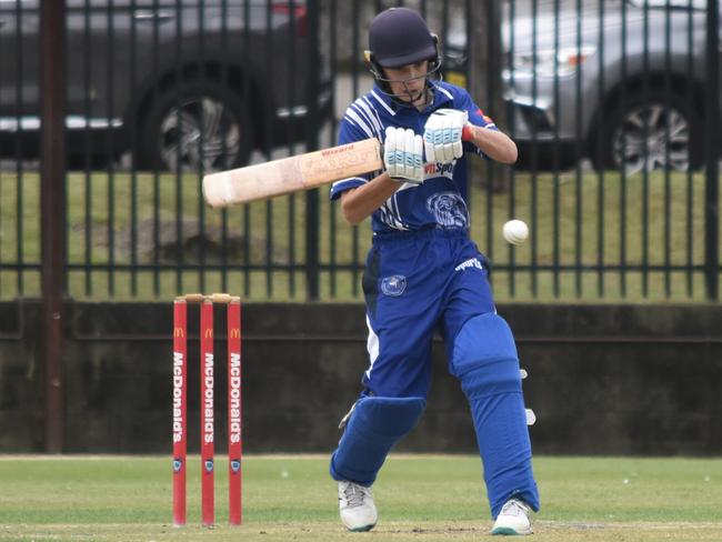 Bankstown’s Lucas Kay forces the pace. Picture: Sean Teuma