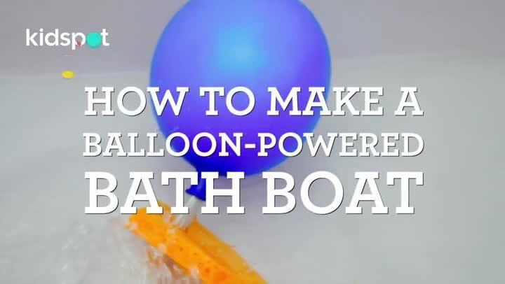 Balloon powered 2025 sponge boat