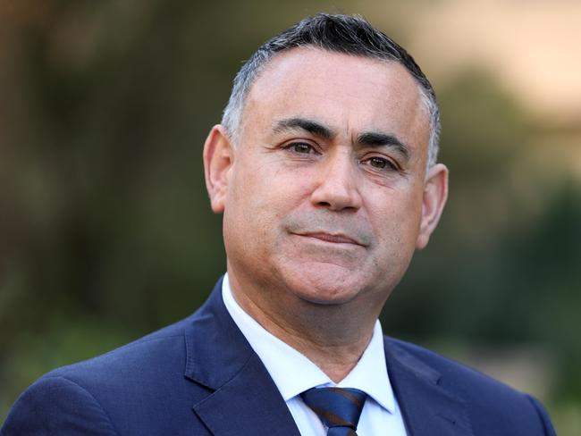 SYDNEY, AUSTRALIA - NewsWire Photos OCTOBER 21, 2020: Deputy Premier John Barilaro at a press conference at NSW Parliament House, Sydney CBD.Picture: NCA NewsWire / Damian Shaw